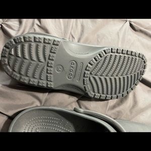 Gray crocs size 14 never been worn